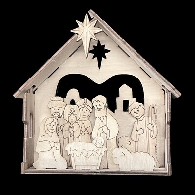 1/8" Nativity Scene Sets