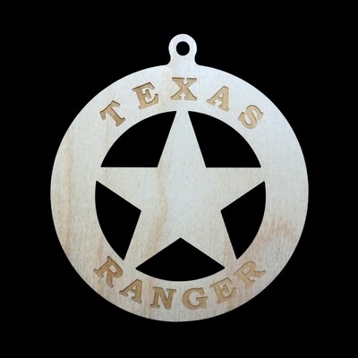 Texas Ranger Badge Ornament