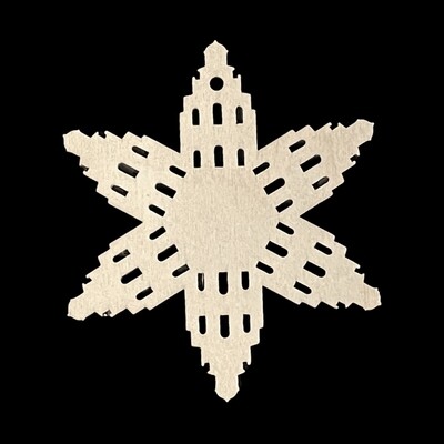 Bulk Ornaments, Logan Temple Snowflake