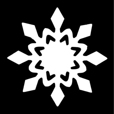 Bulk Ornaments, Snowflake Thick