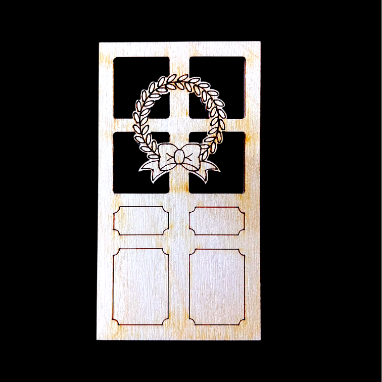 Door with Wreath