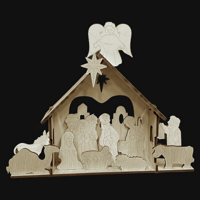 1/4" Nativity Scene Sets