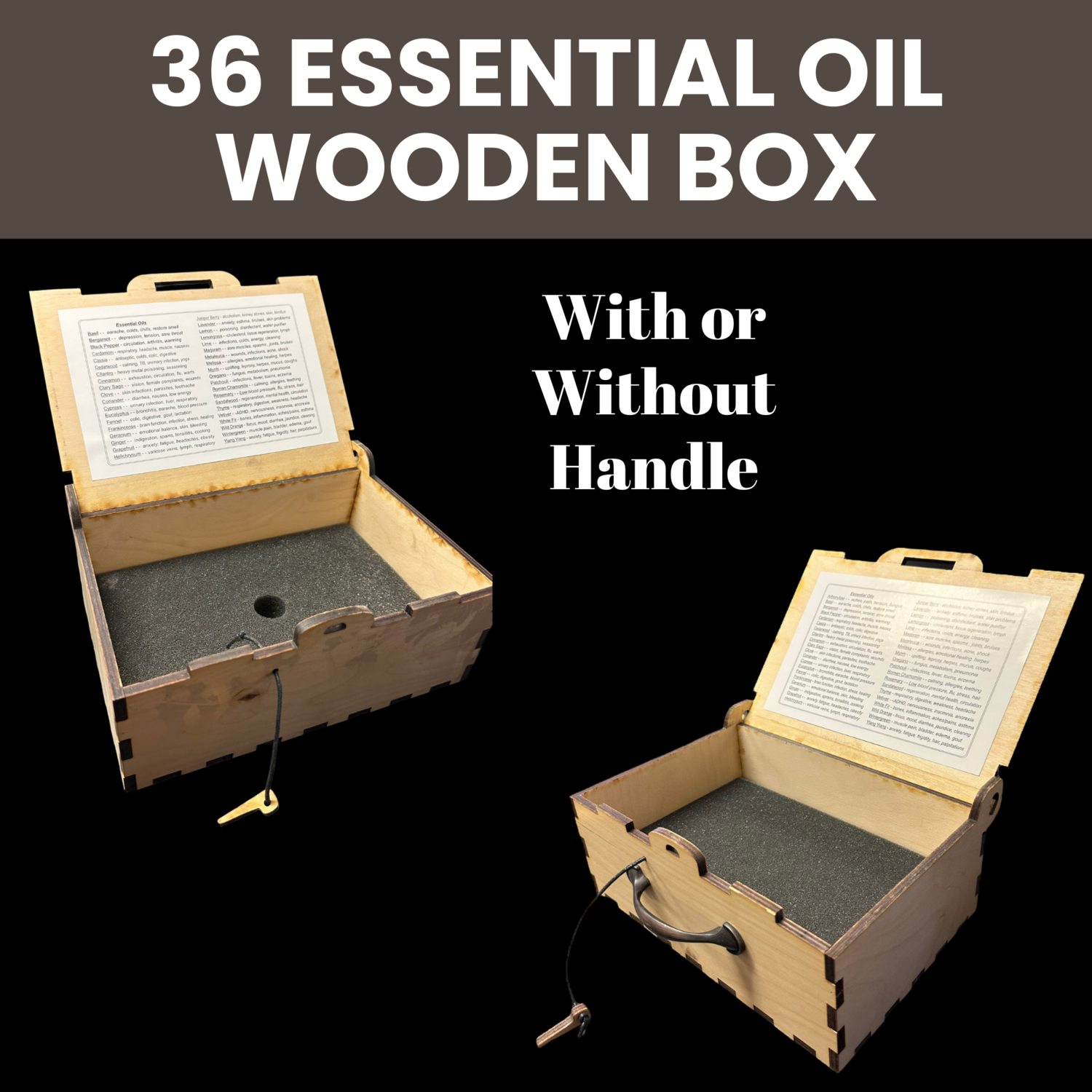 Medium 36 Essential Oil Storage Box with closure