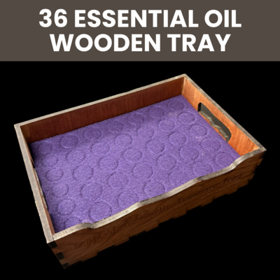 36 Essential Oil Box Storage Tray with Foam Insert