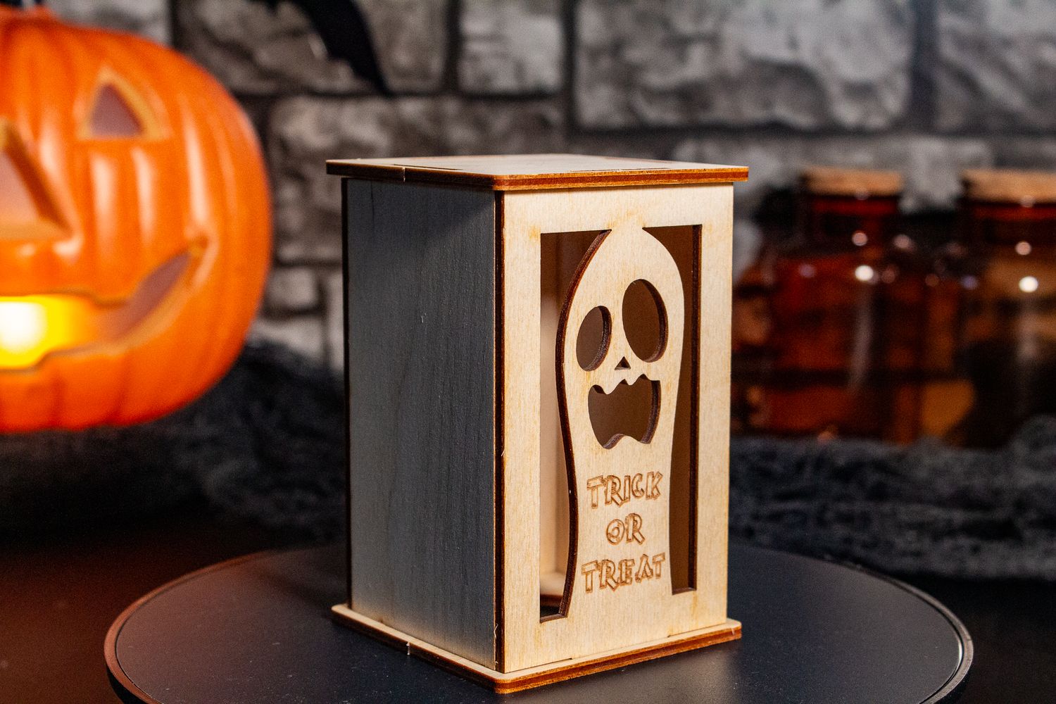 Halloween Tealight Lantern Kits, Style: Ghost