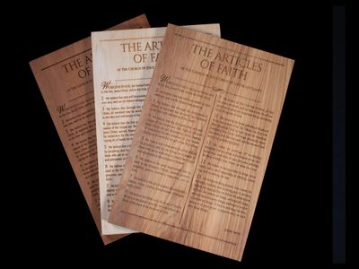 The Articles Of Faith Plaque