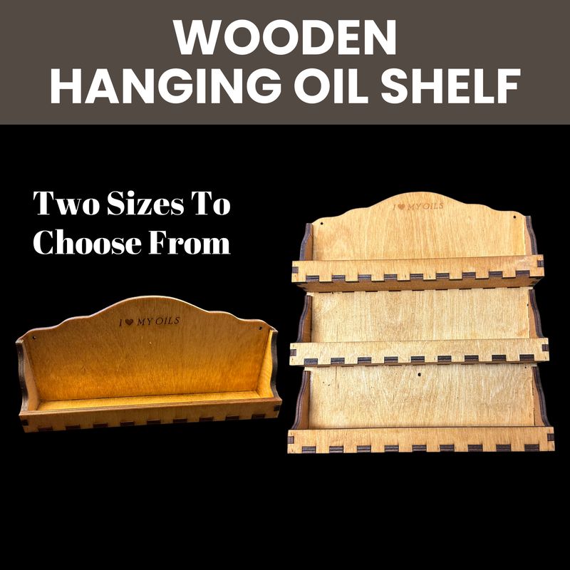 Hanging Essential Oil Bottle Display Shelf