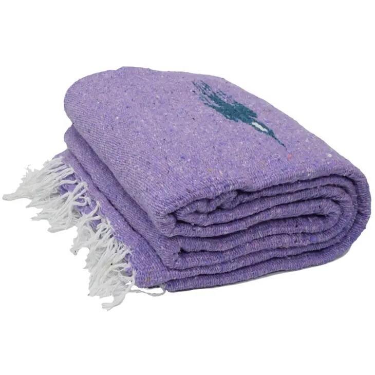 WP Violet Thunderbird Baja Yoga Blanket