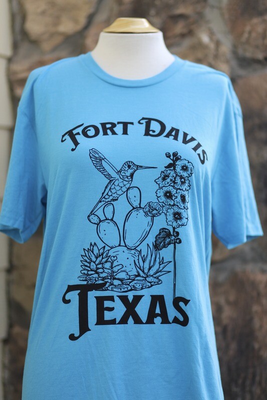 Hummingbird Fort Davis Souvenir T Shirt New