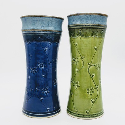 Large Amphora Vase with Flowers