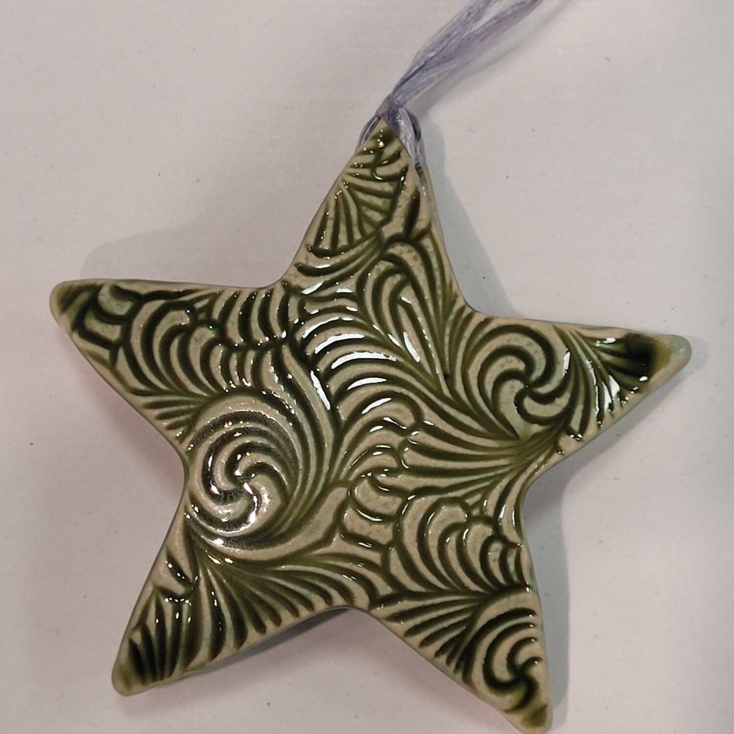 Shooting Star Holidy Ornament, Color: Green