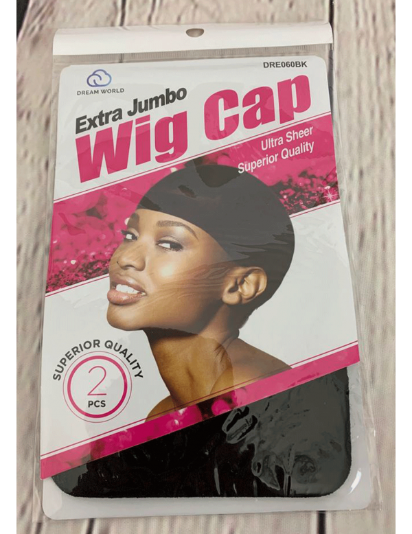 Dream World Extra Jumbo Wig Cap Black