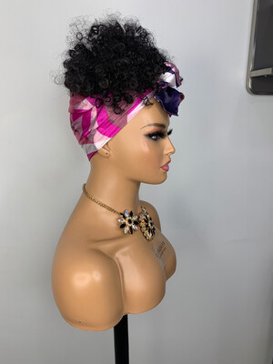 Clip In - Afro Curly Puff, Colour: Colour #1B