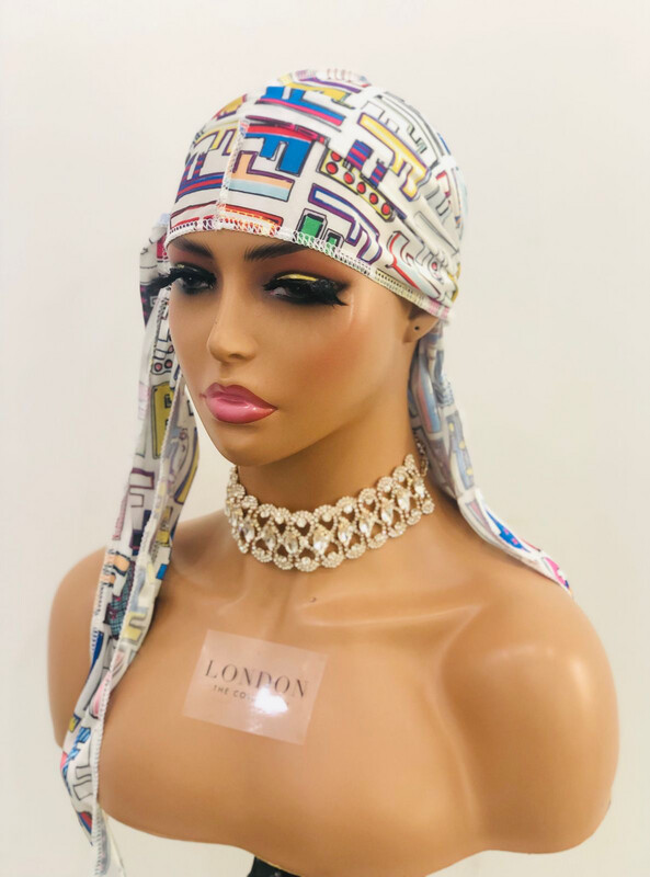 Durag - Fendi - White/Multi