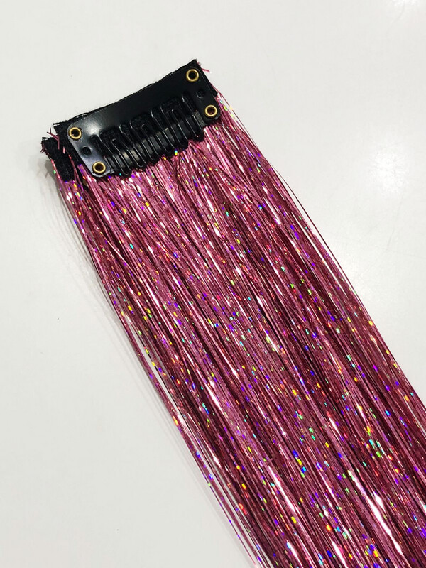 Glitter Clip Ins - 1” pcs, Style: Style 1