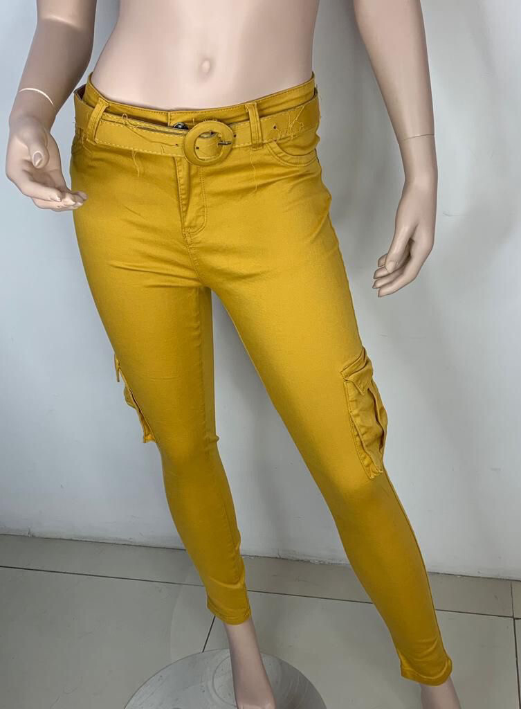 Ladies Long Pants -Mustard  (JN-4505)