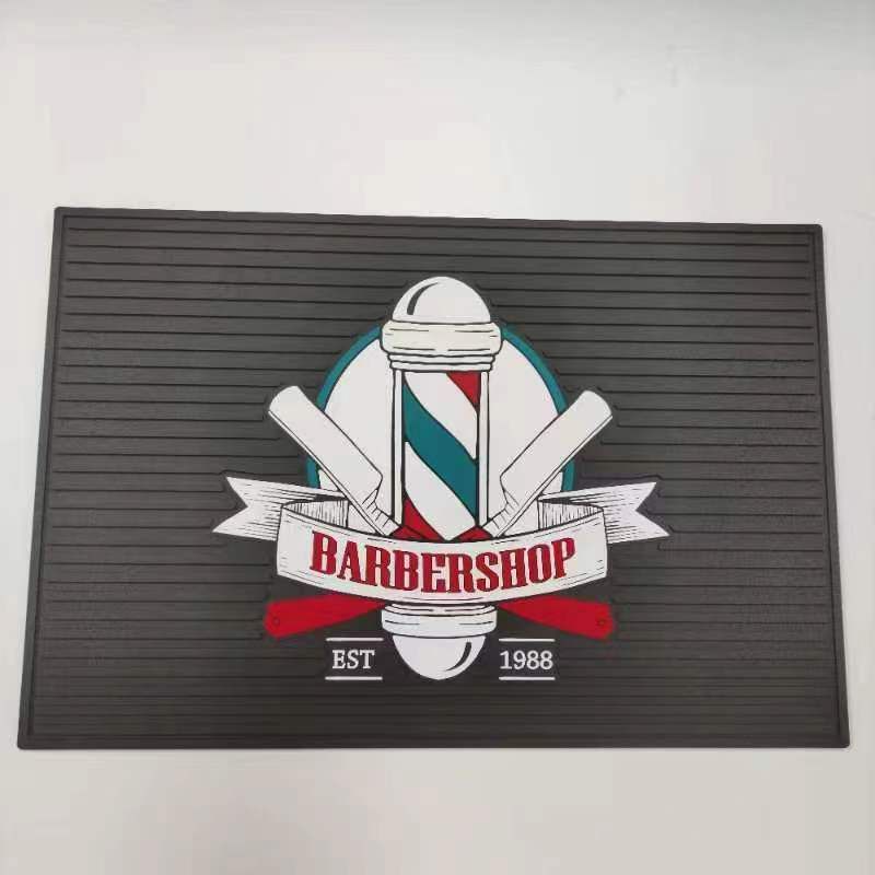 Mat - Large Silicone Heat Resistant - Barbershop w/Pole