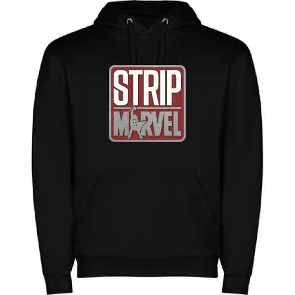 Strip Marvel sudadera negra