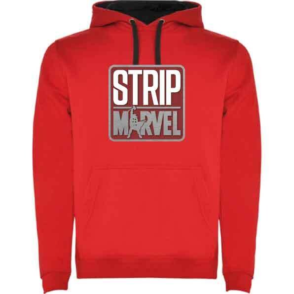 Strip Marvel sudadera roja