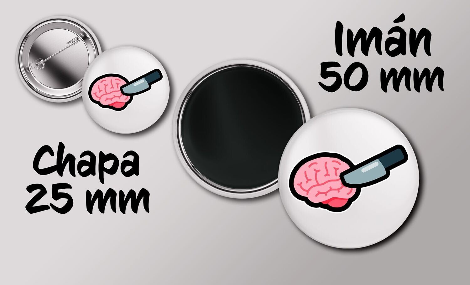 Pack Cerebro chapa + Imán