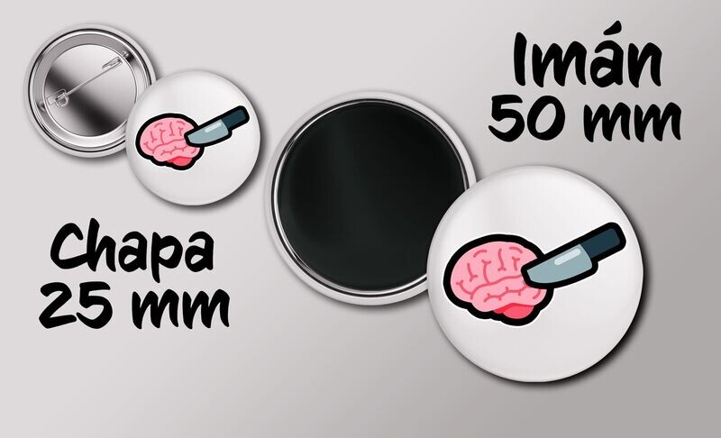 Pack Cerebro chapa + Imán