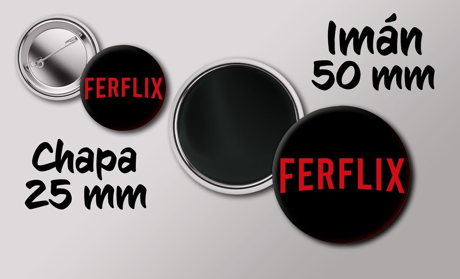 Pack Ferflix chapa + Imán