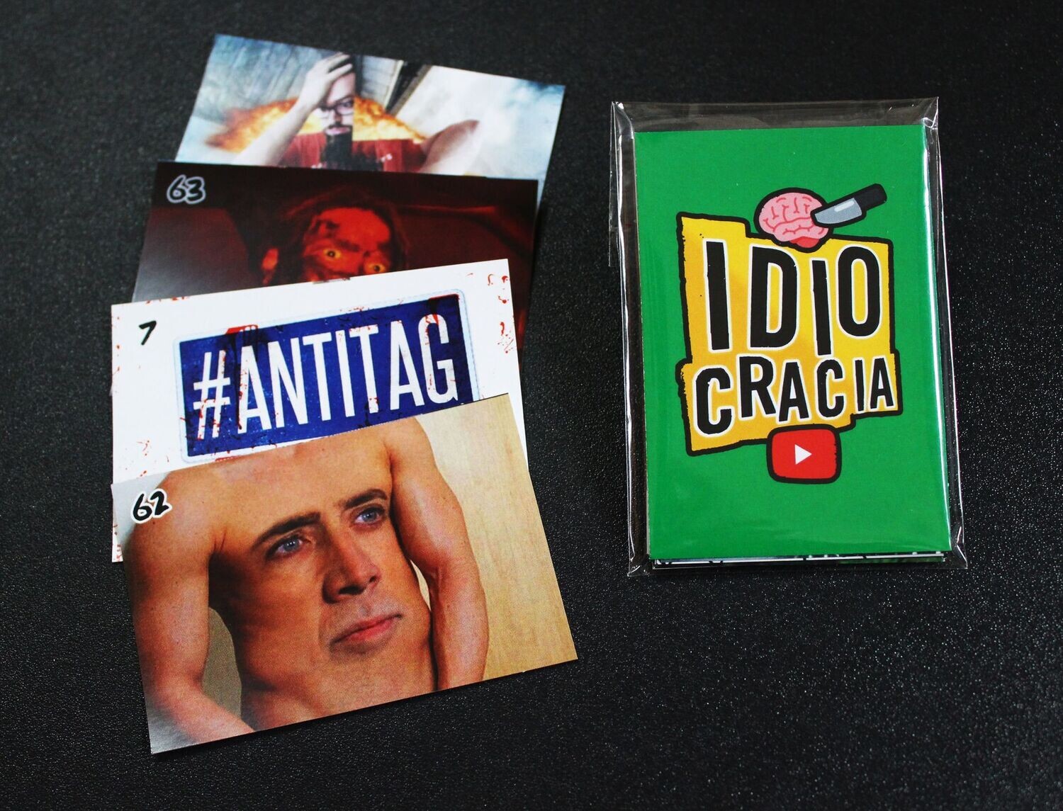 Paquete cromos Verde de Idiocracia