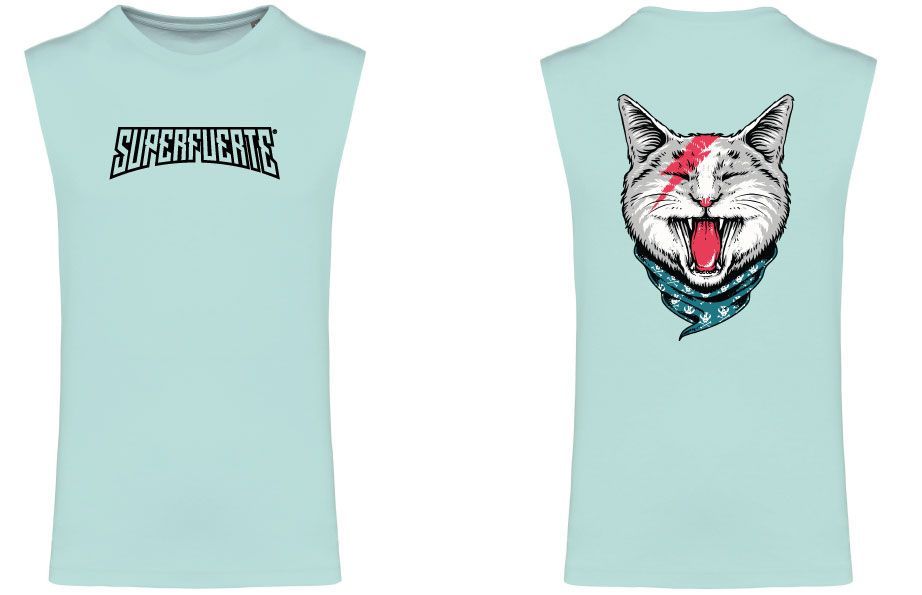 CAMISETA SIN MANGAS BOWIE CAT