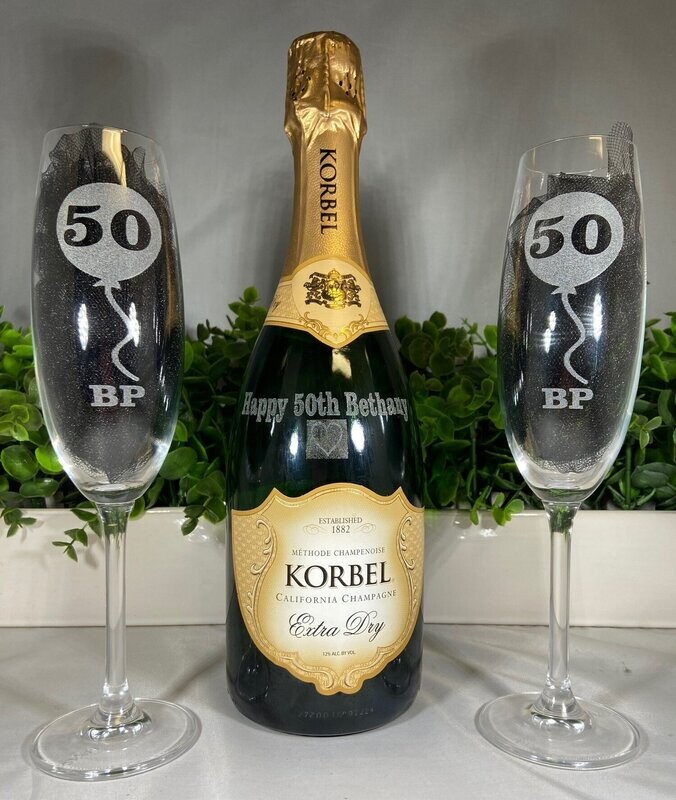 Champagne Glasses - Set of 2
