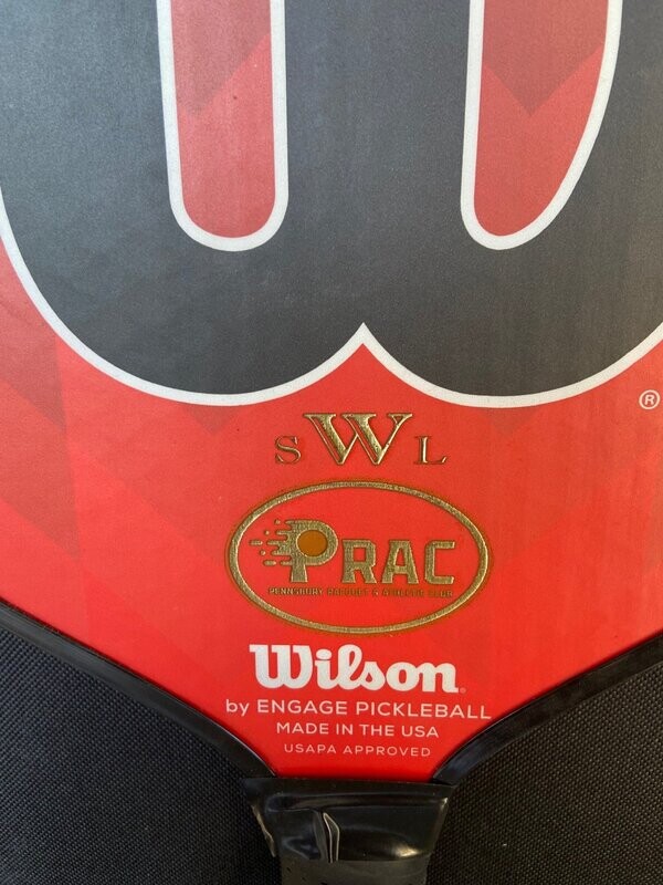 Pickleball racket engraved