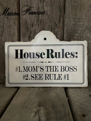 Tekst Plaatje House Rules