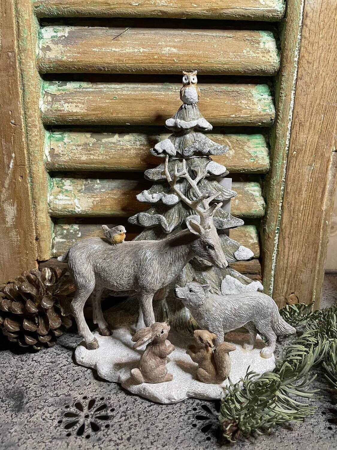 Kerstboom met dieren