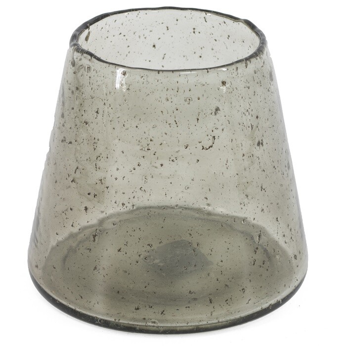 Bubble glas theelicht of vaas kegel vorm