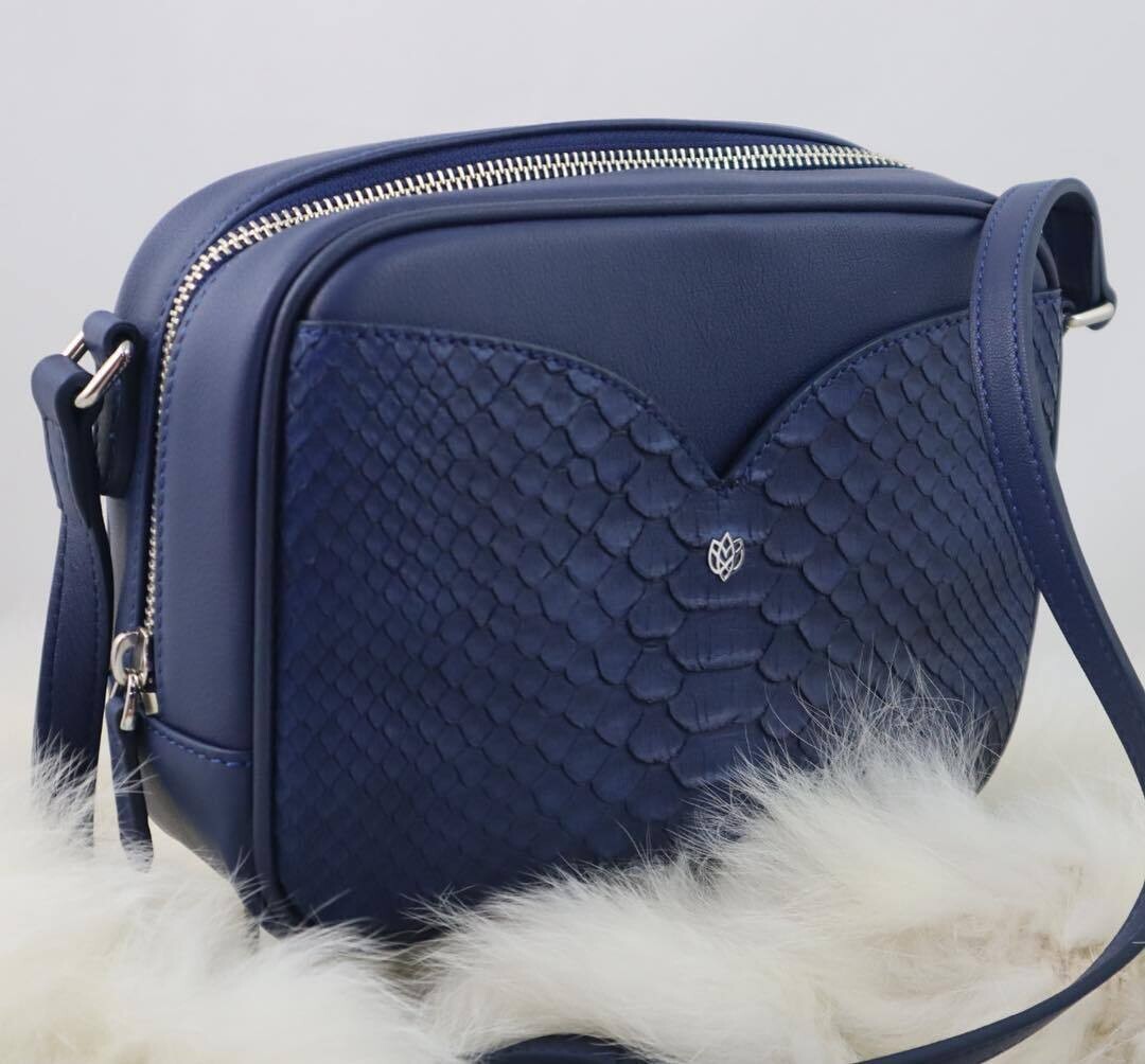 OROSA Poppy Crossbody - Navy Blue