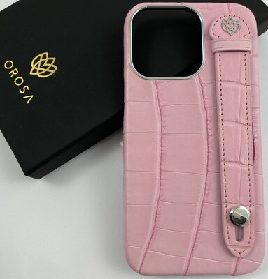iPhone 13 case - Pink Crocodile 