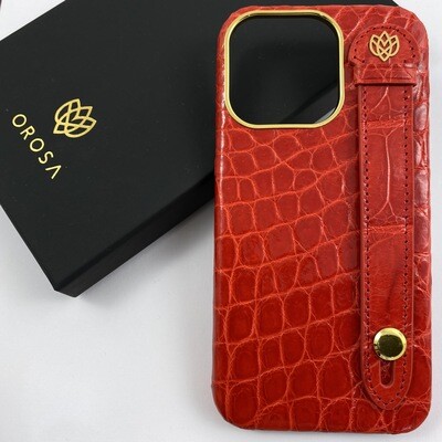 iPhone 13 Case - Red Crocodile 