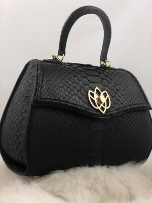 Rosalia Bag - Black Python