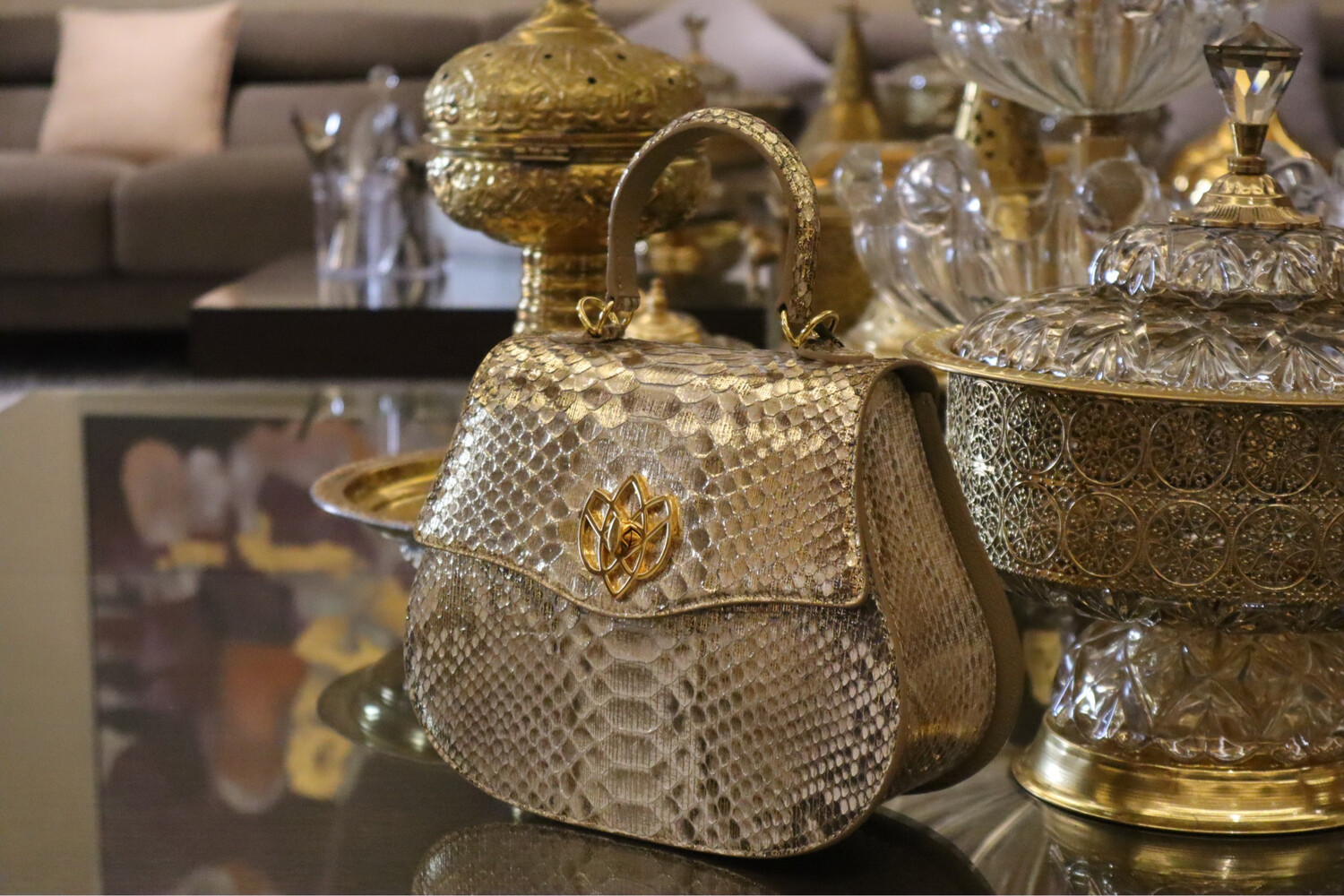 Miss OROSA Bag -Fabric Gold