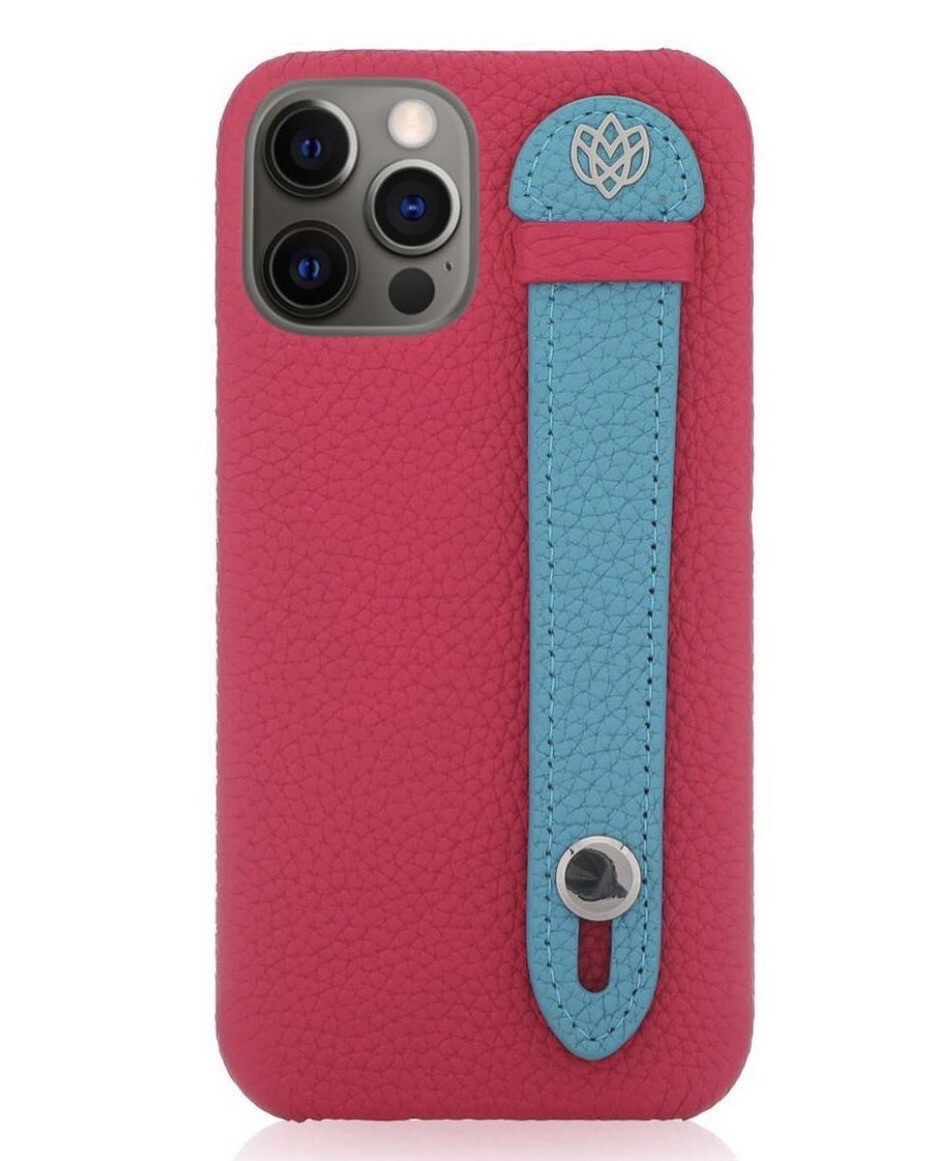 iPhone 12 Case - Fuchsia & Turquoise
