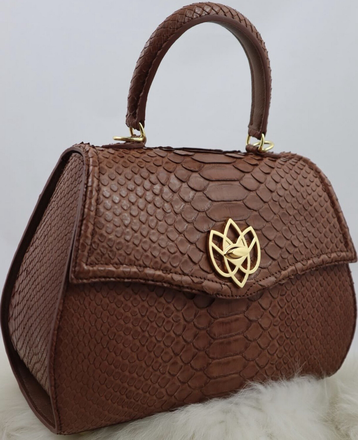 ROSALIA Handbag - Brown Python