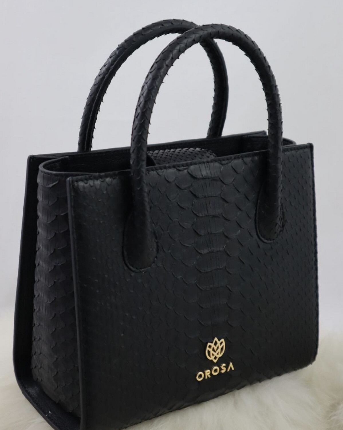 Towing Tote Bag - Black Python