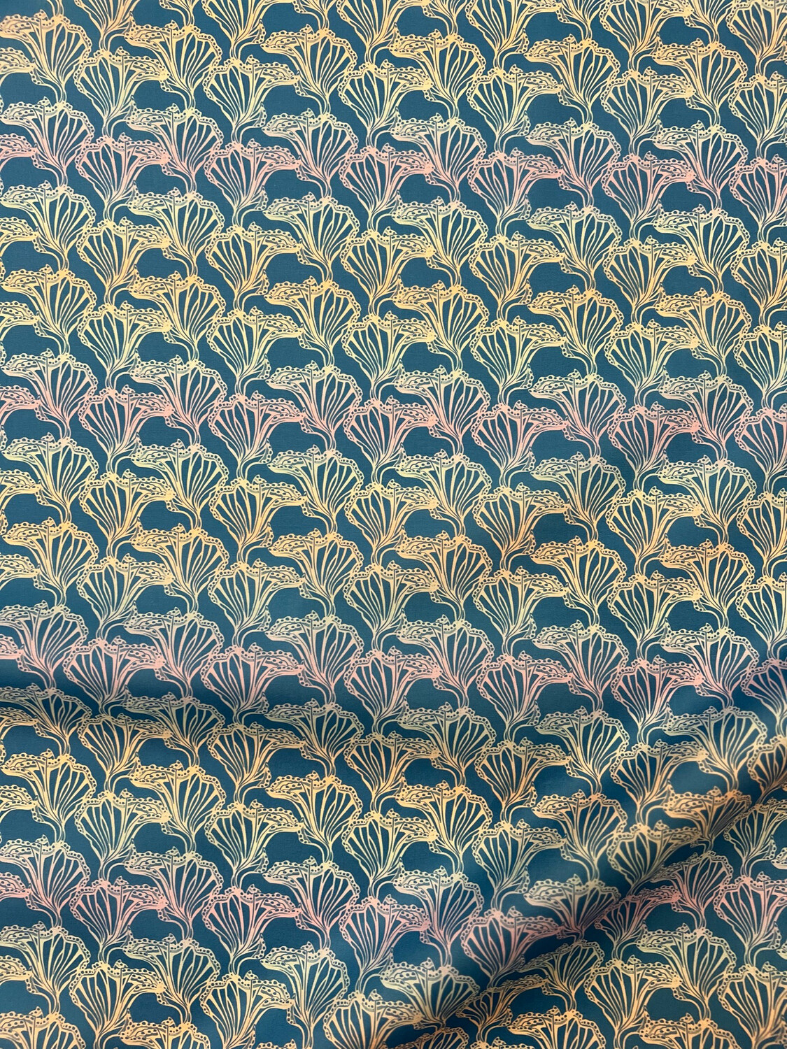 Tana Lawn Cotton- Blue Coral
