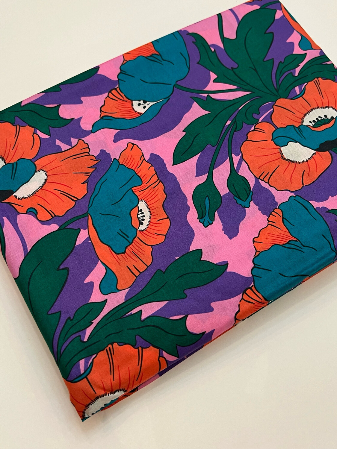 Tana Lawn Cotton Fabric - Poppy