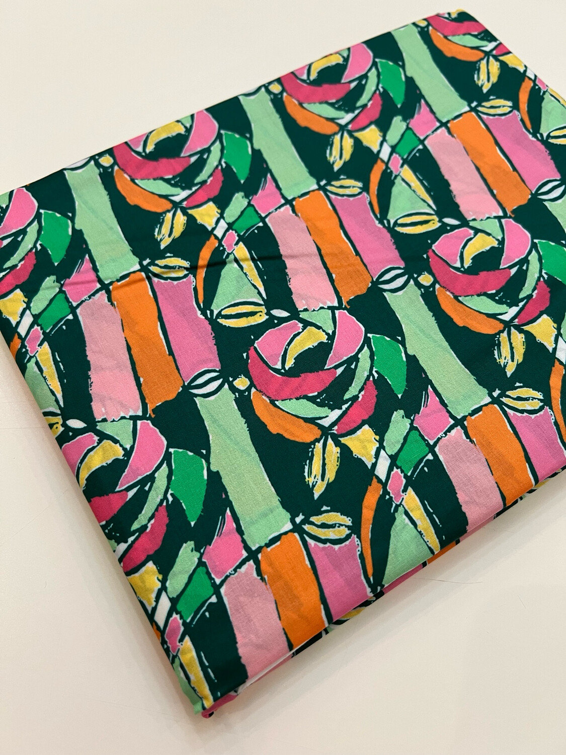 Tana Lawn Cotton Fabric - Art Rose