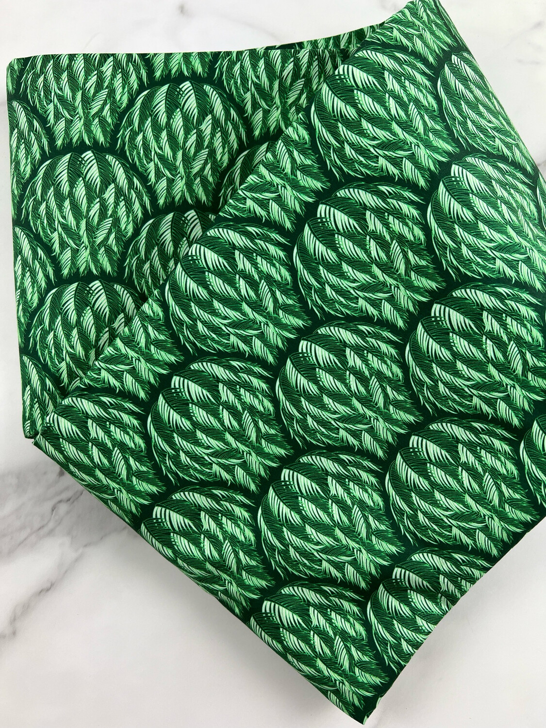 Tana Lawn Cotton - Feathers Dome Green