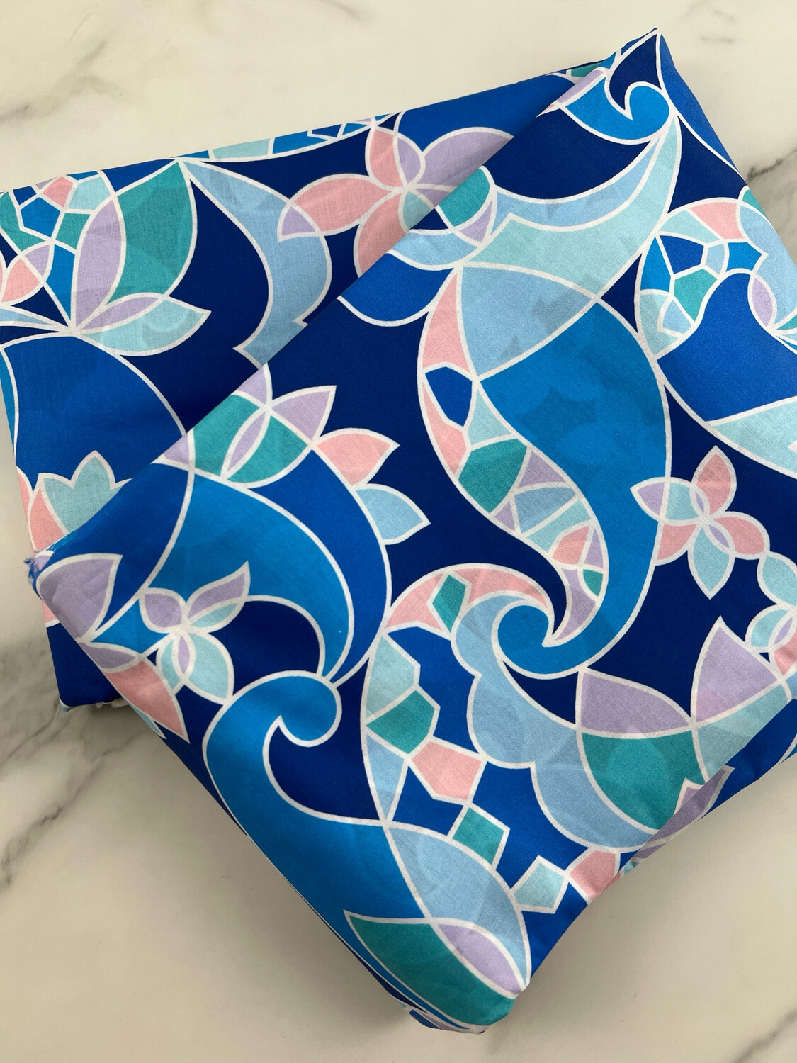Tana Lawn Fabric - Paisley Blue