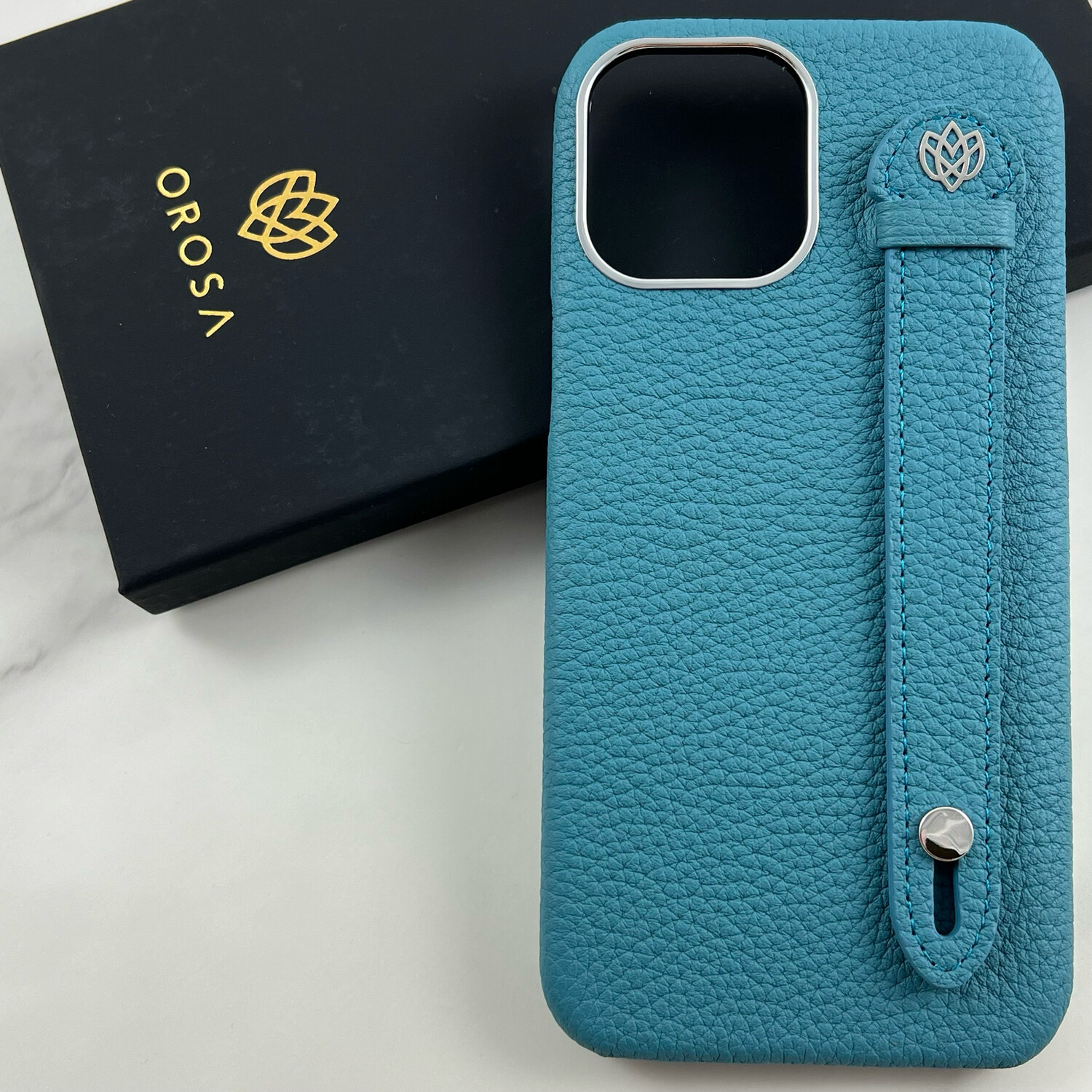 iPhone Case - Bruce Blue Togo Leather