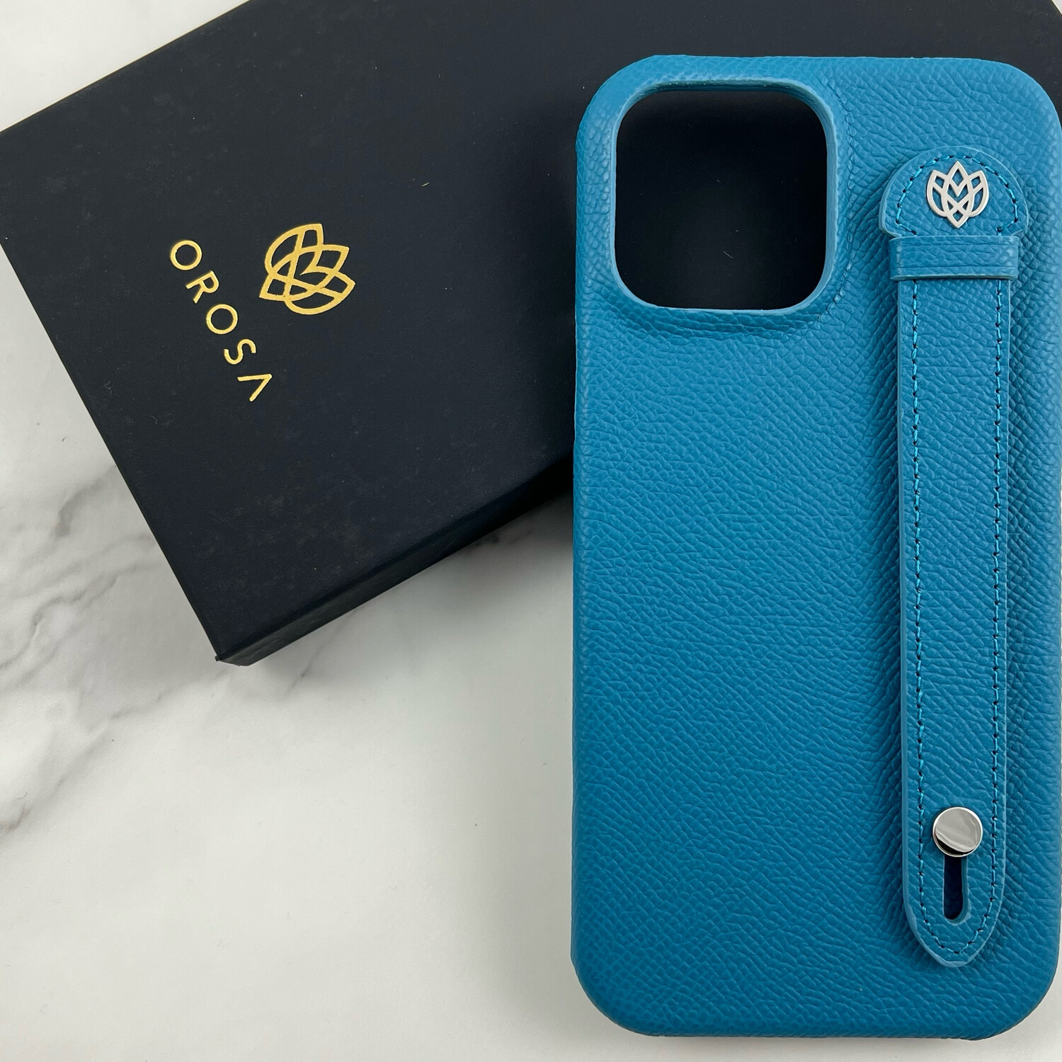 iPhone Case - Izmir Blue Epsom Leather