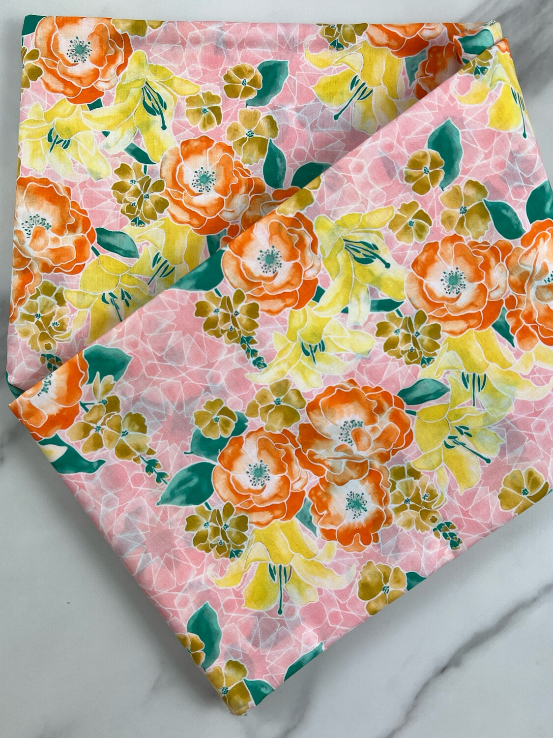 Tana Lawn Cotton Fabric - Islamic Motif Blush Pink
