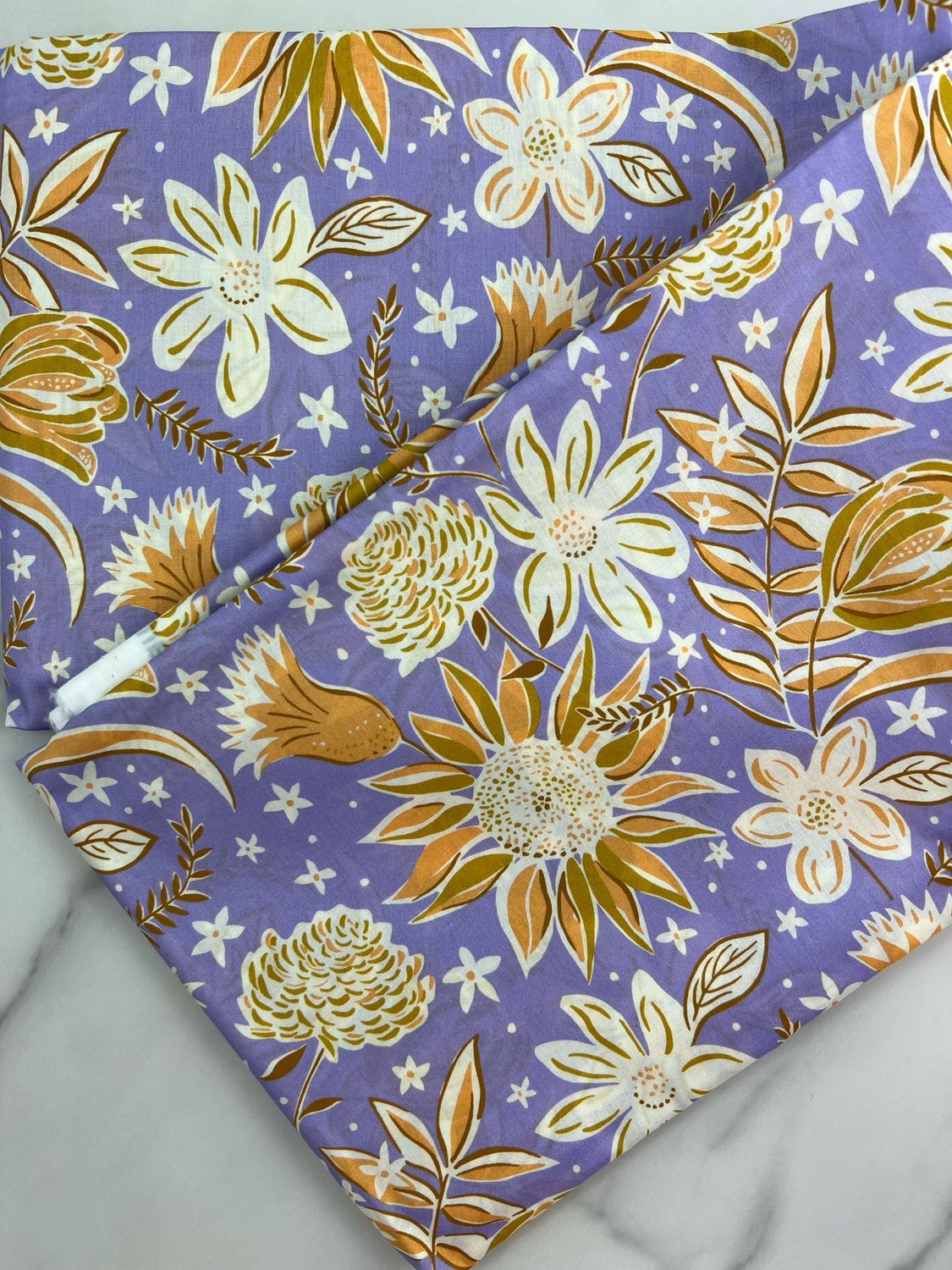 Tana Lawn Cotton - Bloomed Flowers Lilac